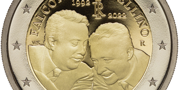 Nuova moneta da 2 euro per celebrare Falcone e Borsellino